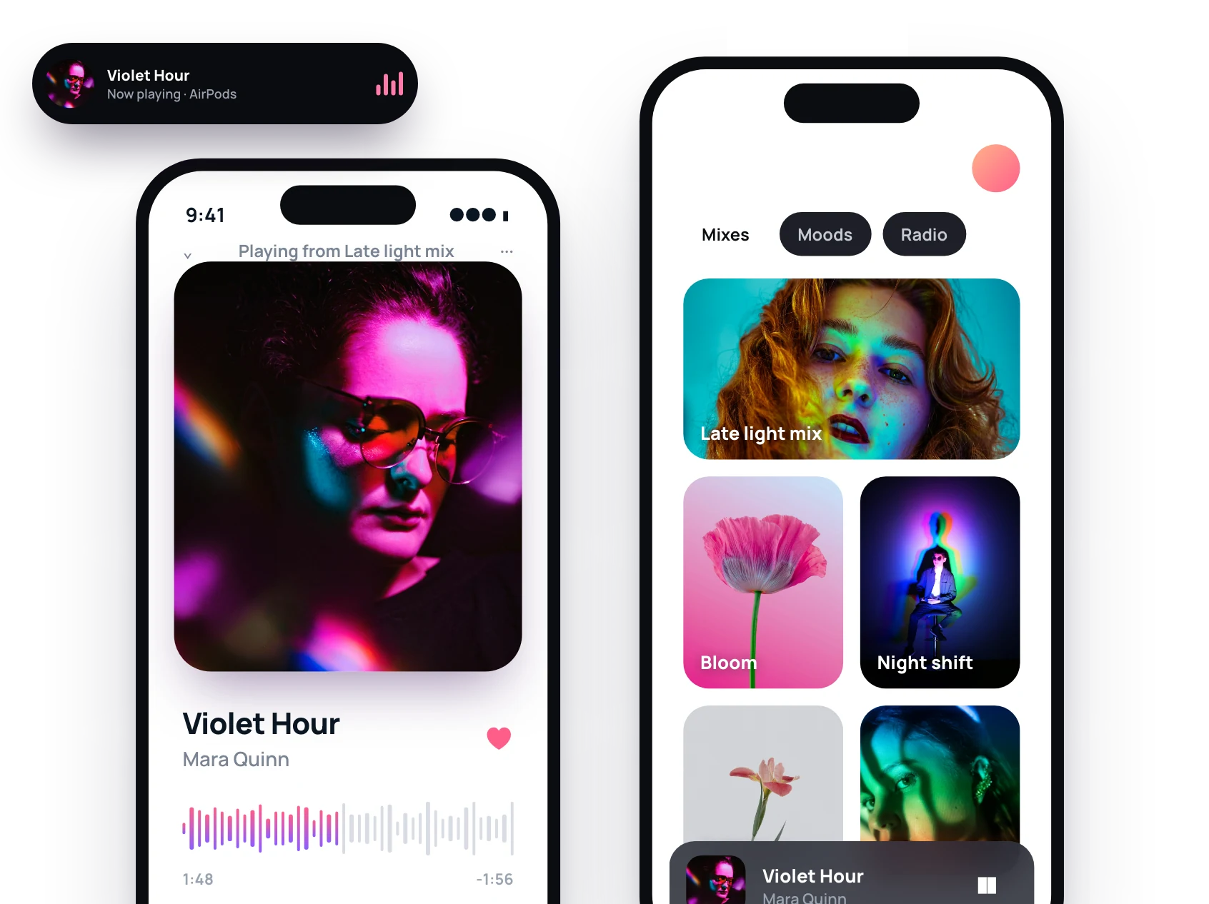 Designing a calmer music player