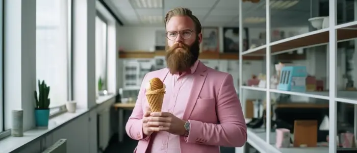 Icecream in an office