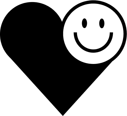 alt="Date Night Comedy Branding Project Logo heart smile logo"