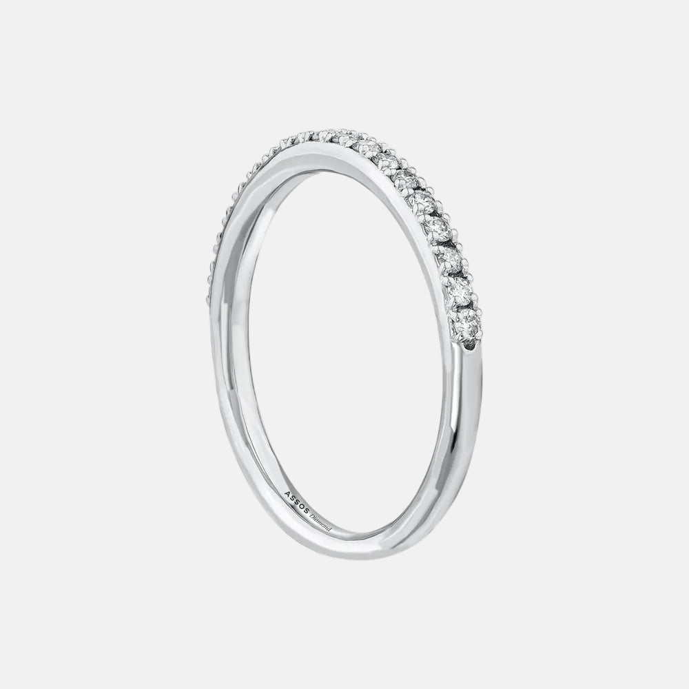 Assos 0.40 Karat Pırlanta Yarım Tur 14 Ayar Altın Yüzük