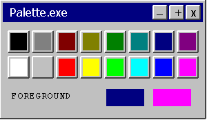 Colour palette