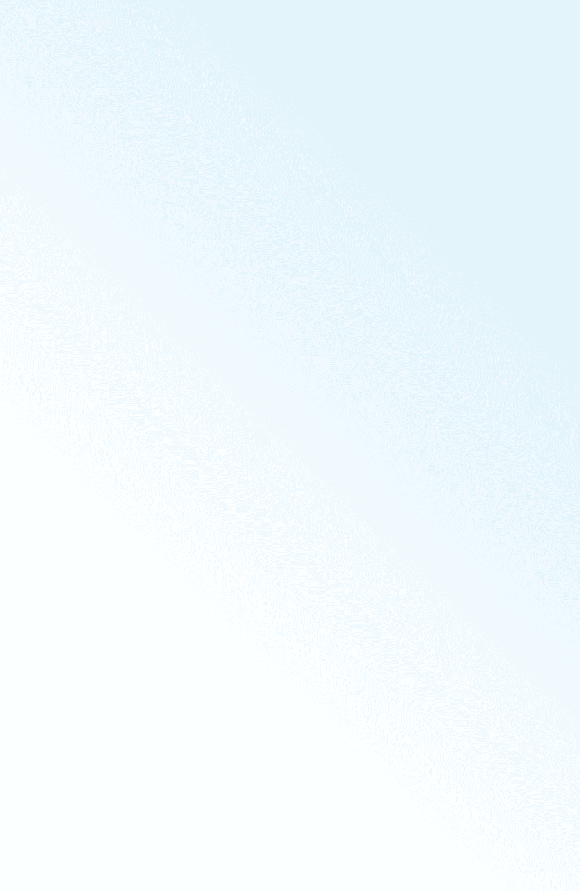 Pale blue to white diagonal gradient.