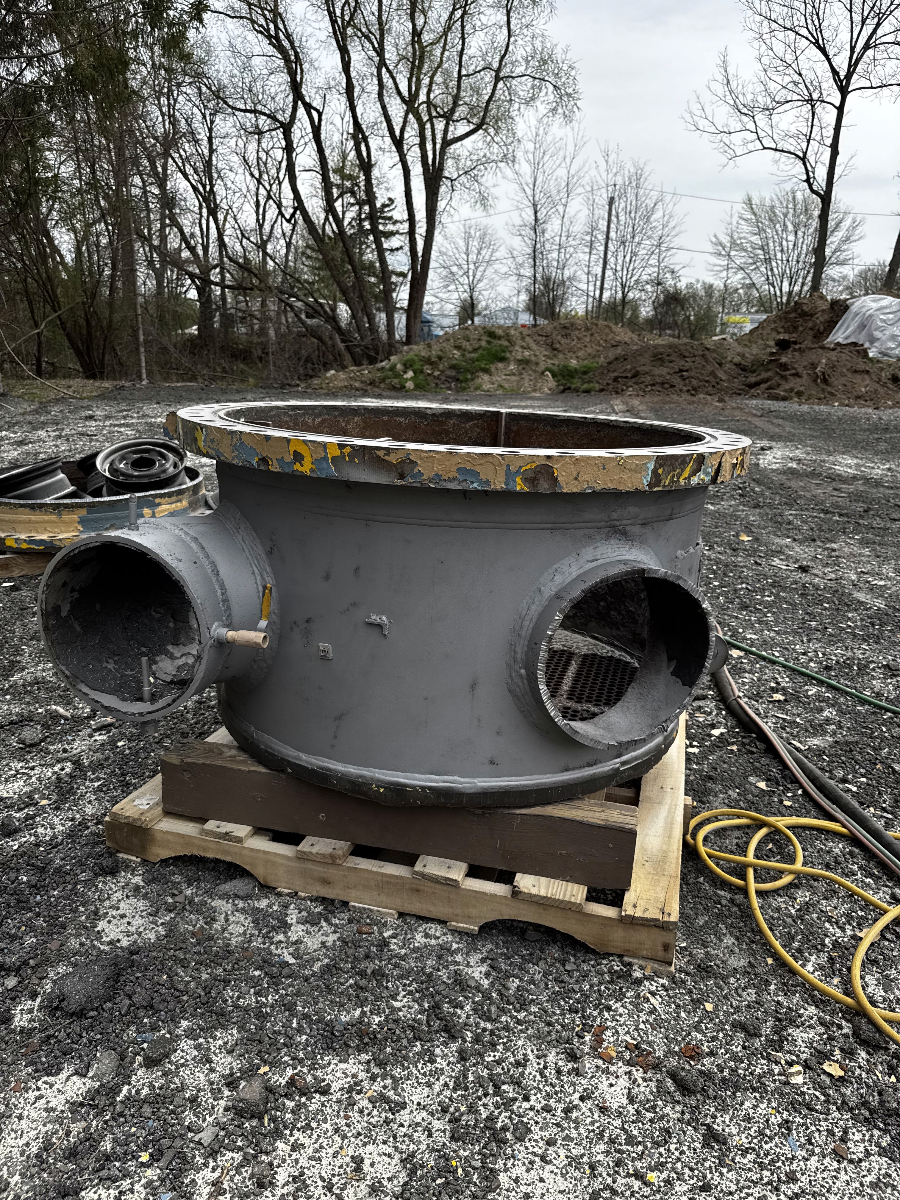 Industrial sandblasting by Rochester Sandblasting