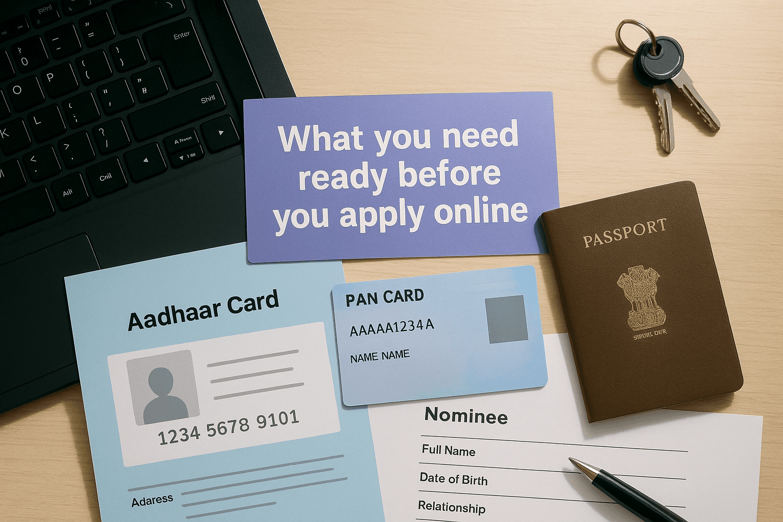 What you need ready before you apply online
