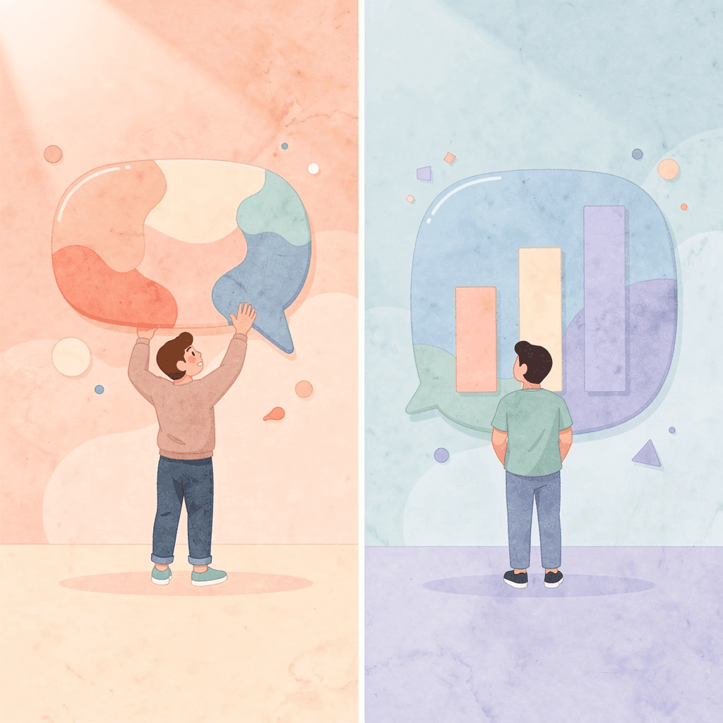 Split scene showing contrast between high-cost printing problems and better alternatives