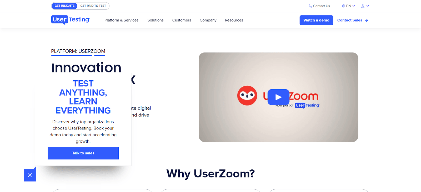 UserZoom One of the Best Usability Testing Agencies in Europe