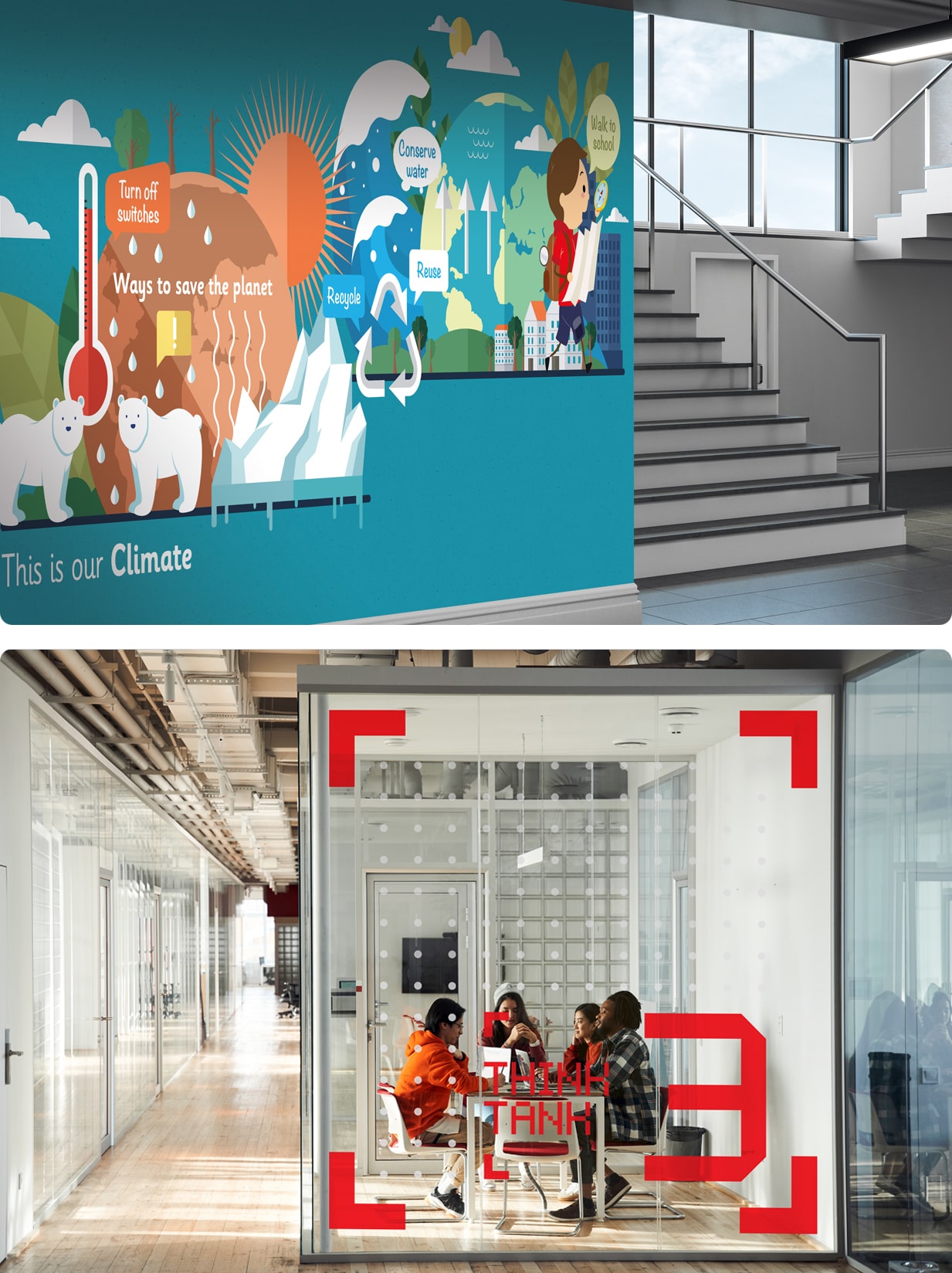 Wall and Window Graphics for Education