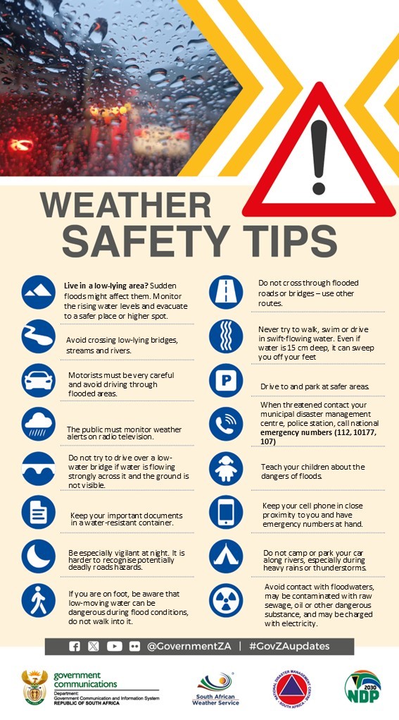 Photo:Public urged to exercise caution amid severe weather warnings – South African Daily