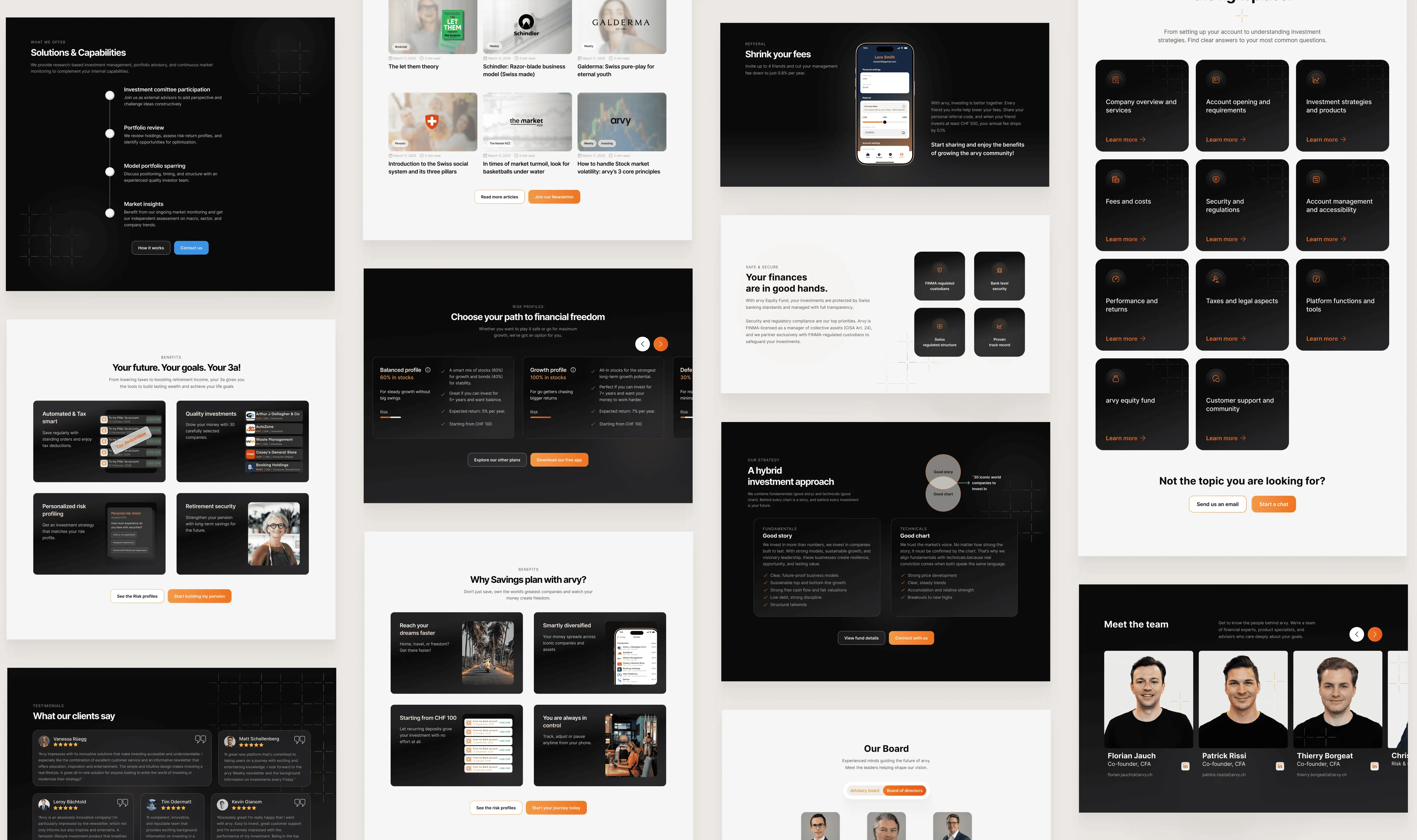Website redesign for arvy, Cro design
