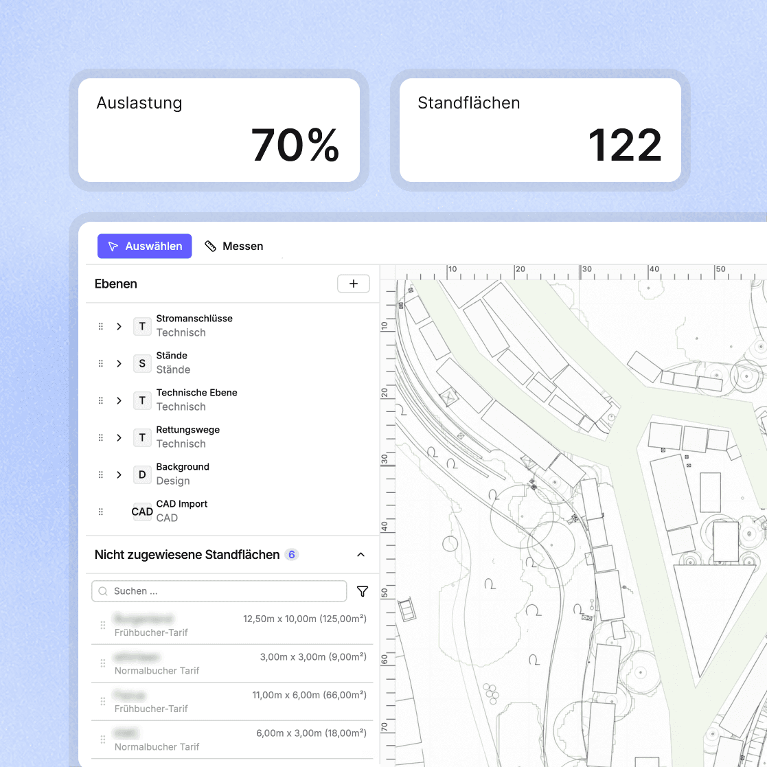 Fairoo CRM-Modul: Titel ‘Akquise & CRM’ mit Kurzerklärung links (‘Mit Fairoo CRM behalten Sie Ihre Sales-Pipeline im Blick…’), darunter Button ‘Demo’. Rechts eine Tabelle mit Kundenauswahl (Volkswagen AG, Audi, Skoda, Porsche, Renault) und Icons für HubSpot, Pipedrive, SAP sowie Lead-Zähler ‘189 Leads’.