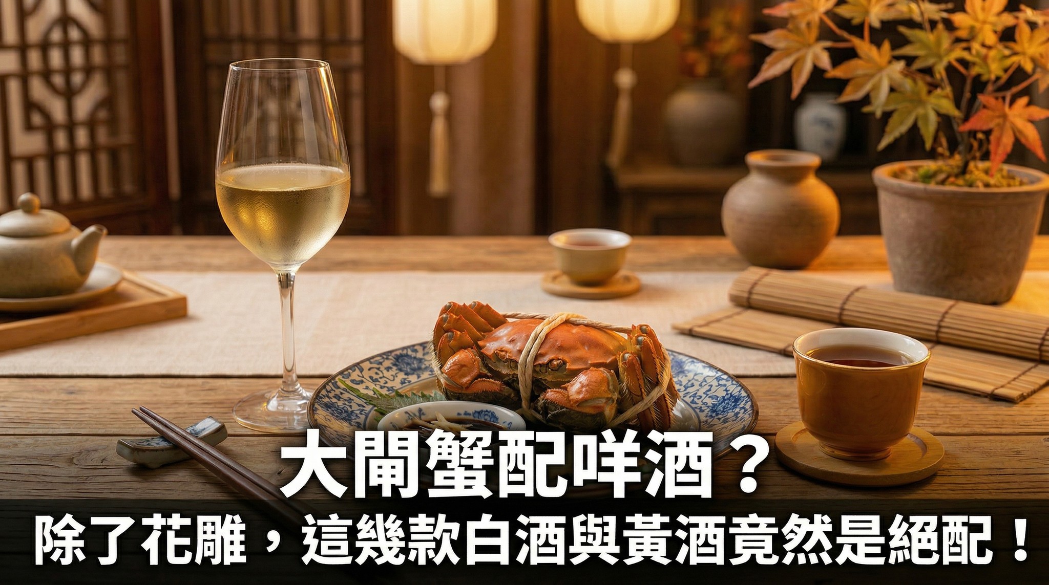大閘蟹配咩酒？除了花雕，這幾款白酒與西方黃酒竟然是絕配！