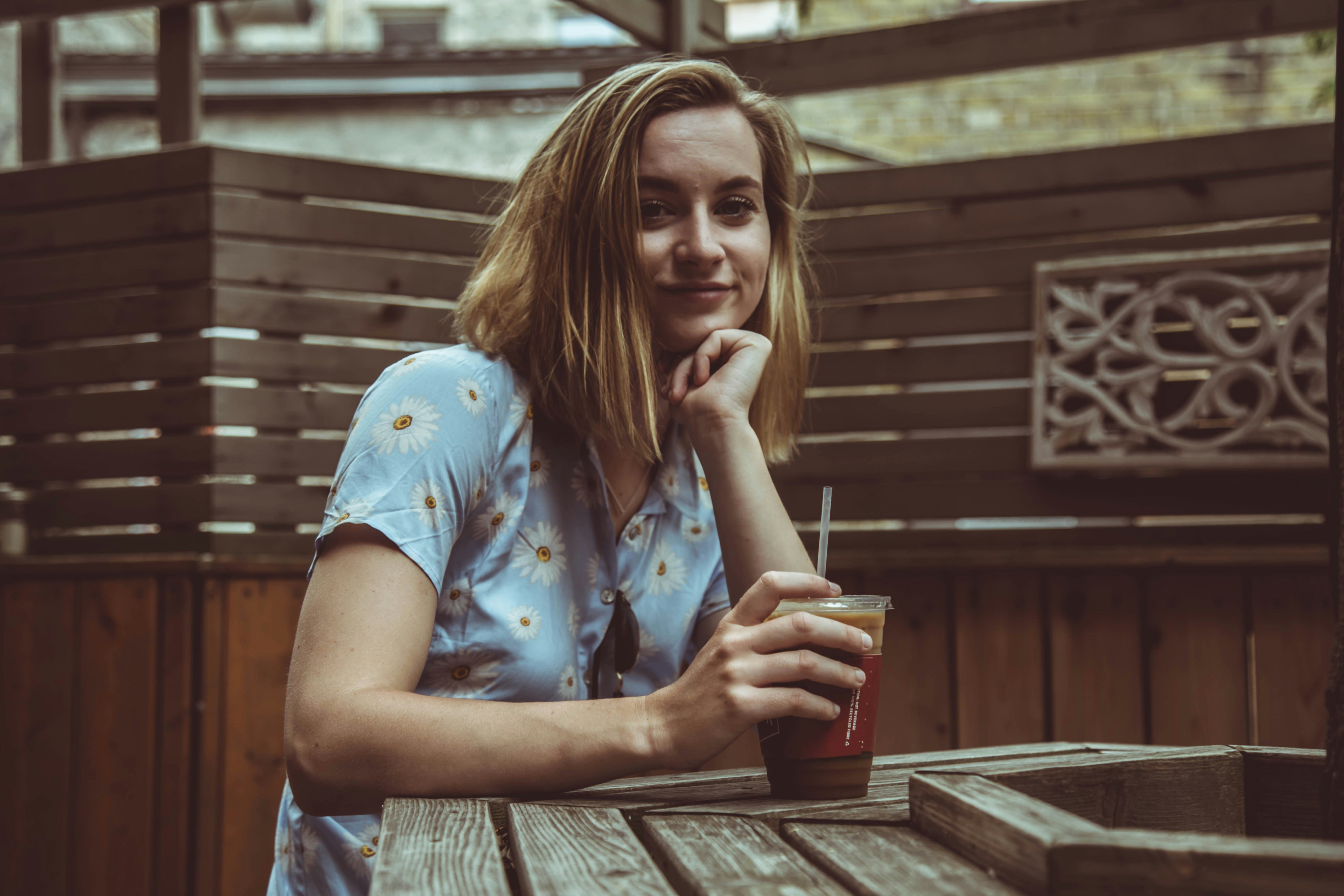 woman drinking coffee - Professional Color Analysis