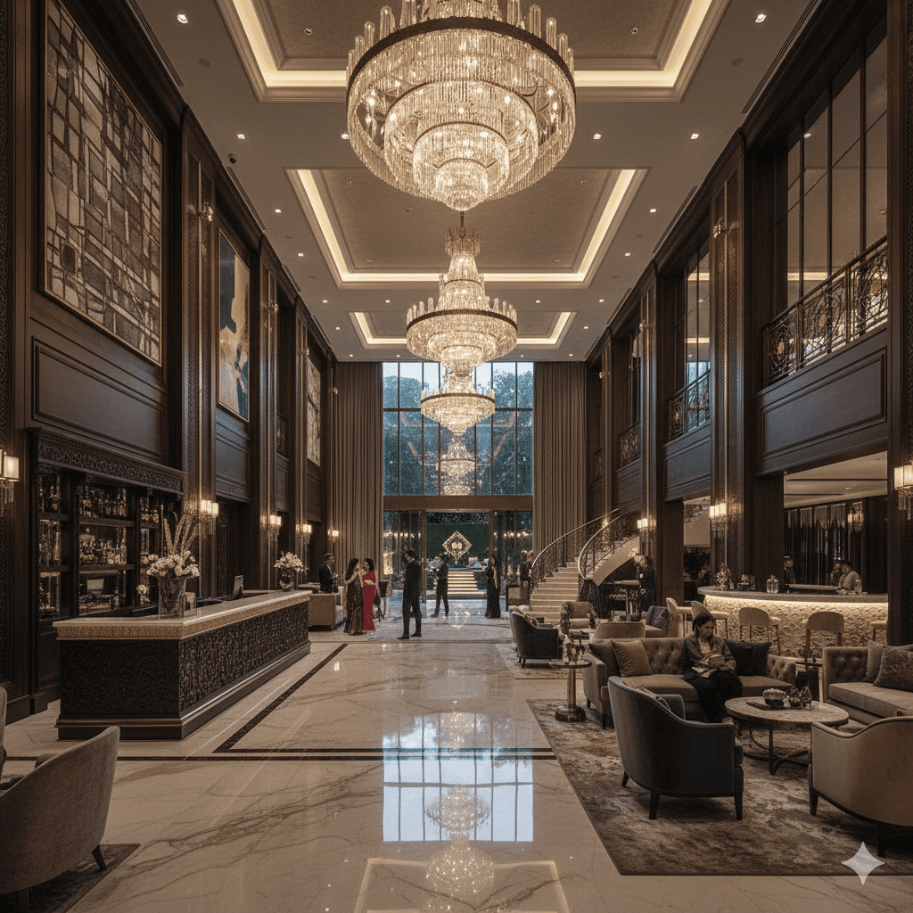 Interior of the massive 7-star clubhouse, Smart World The Edition, Gurgaon