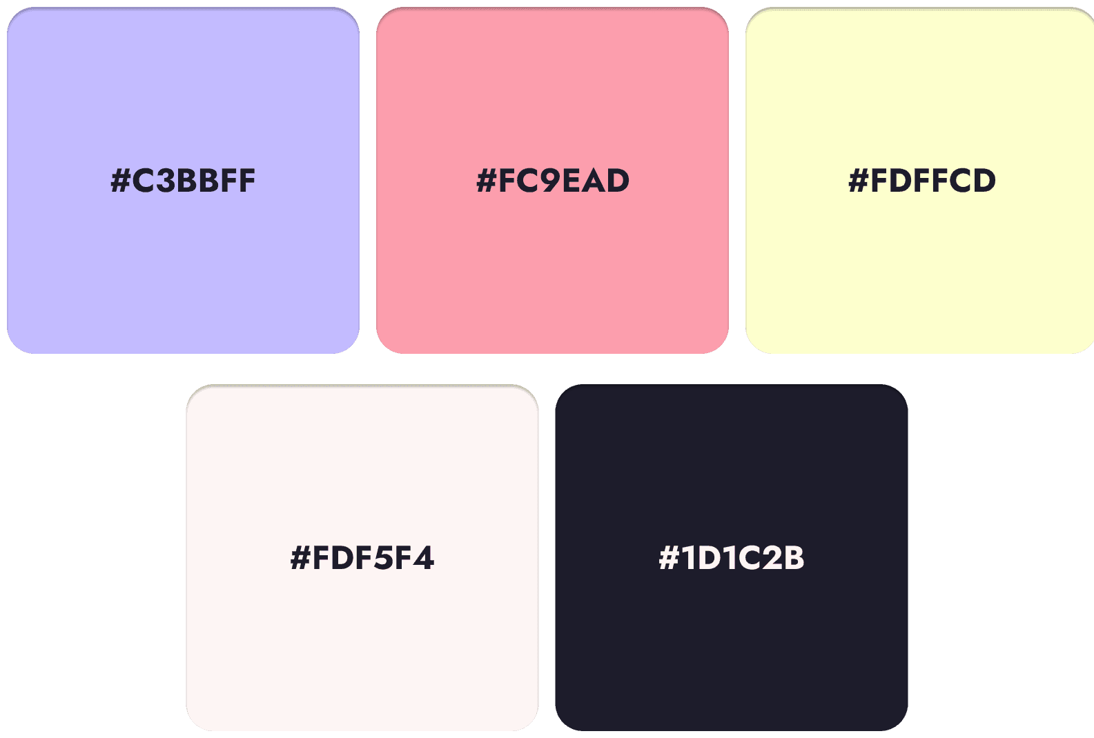 palette de couleurs