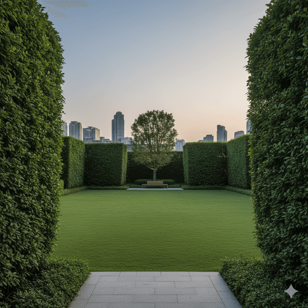 Low-density residential layout and exclusive green space at M3M Sector 97 Noida