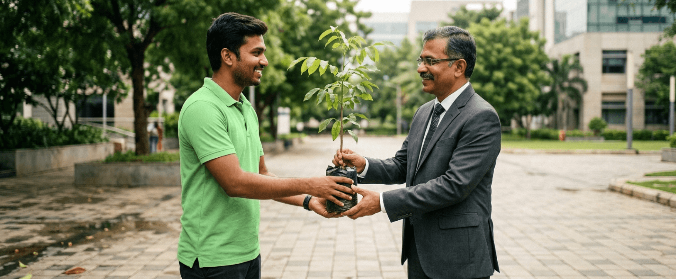 a group of people sitting around a table with laptops