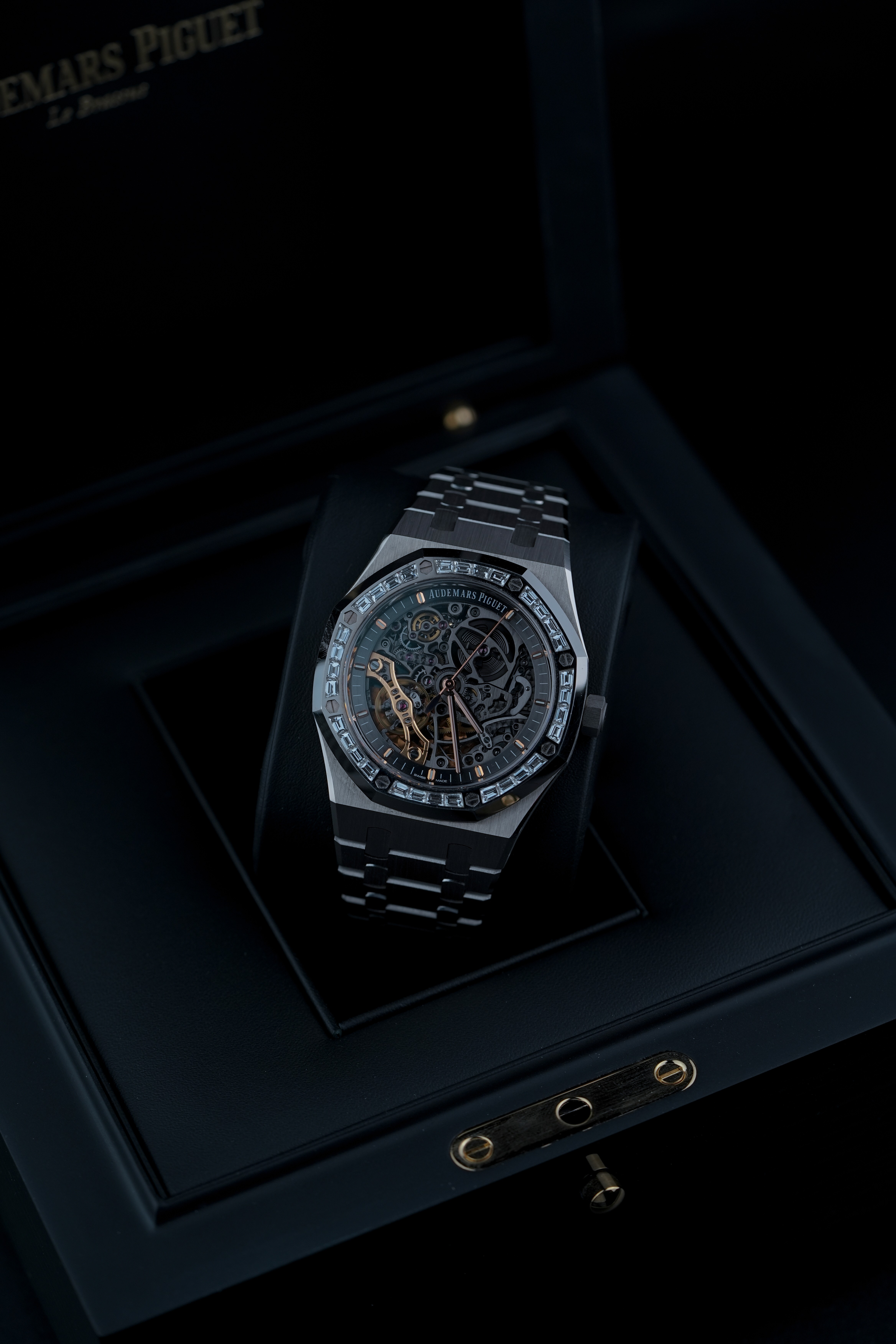 Buy Audemars Piguet Royal Oak Openworked Double Balance Wheel with black and gold dial — photo 9