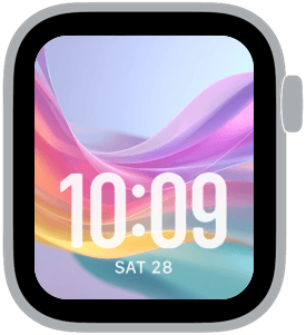 colorwave Apple Watch face preview 1 featuring floral, pride, and summer.