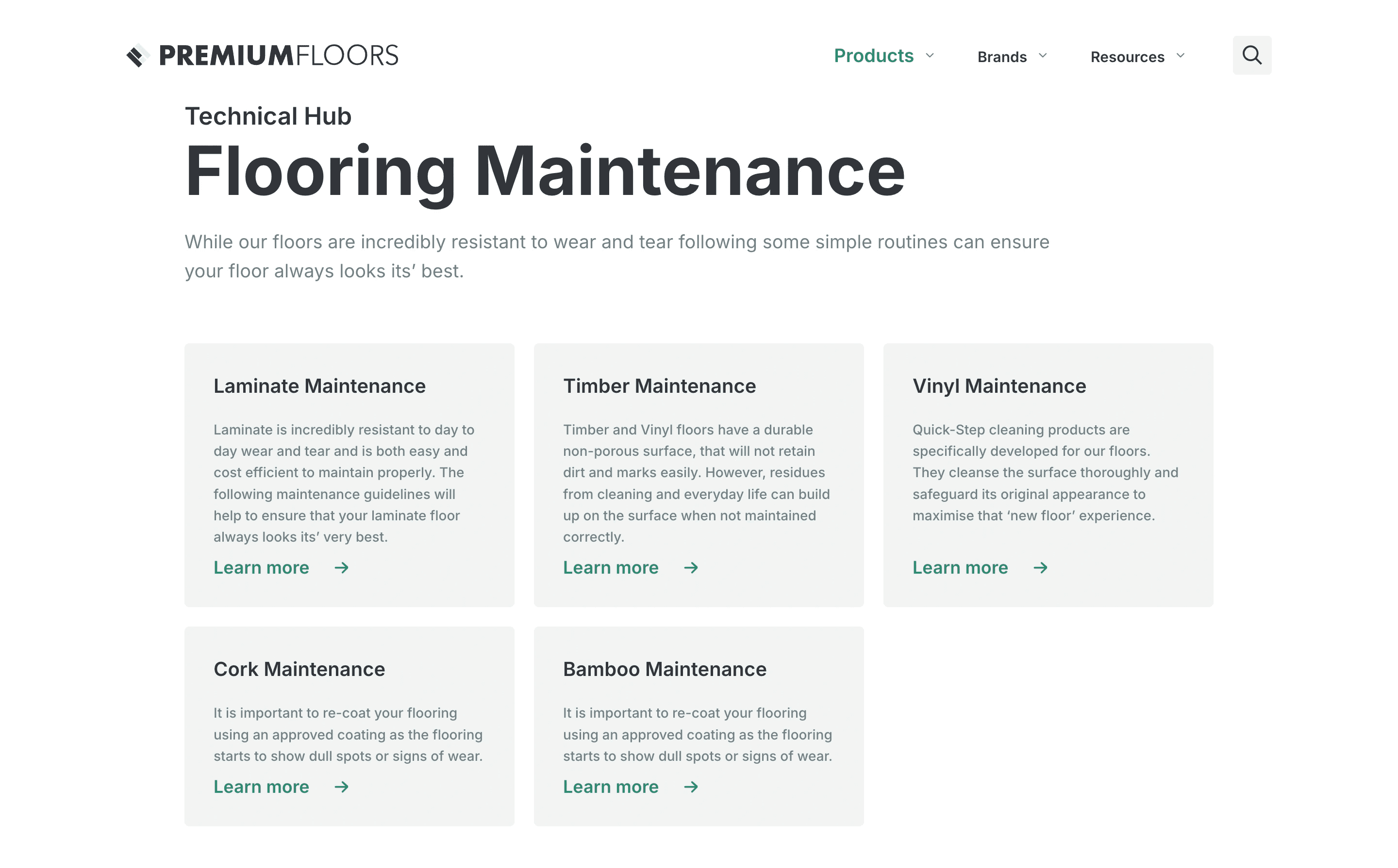 premium floors website