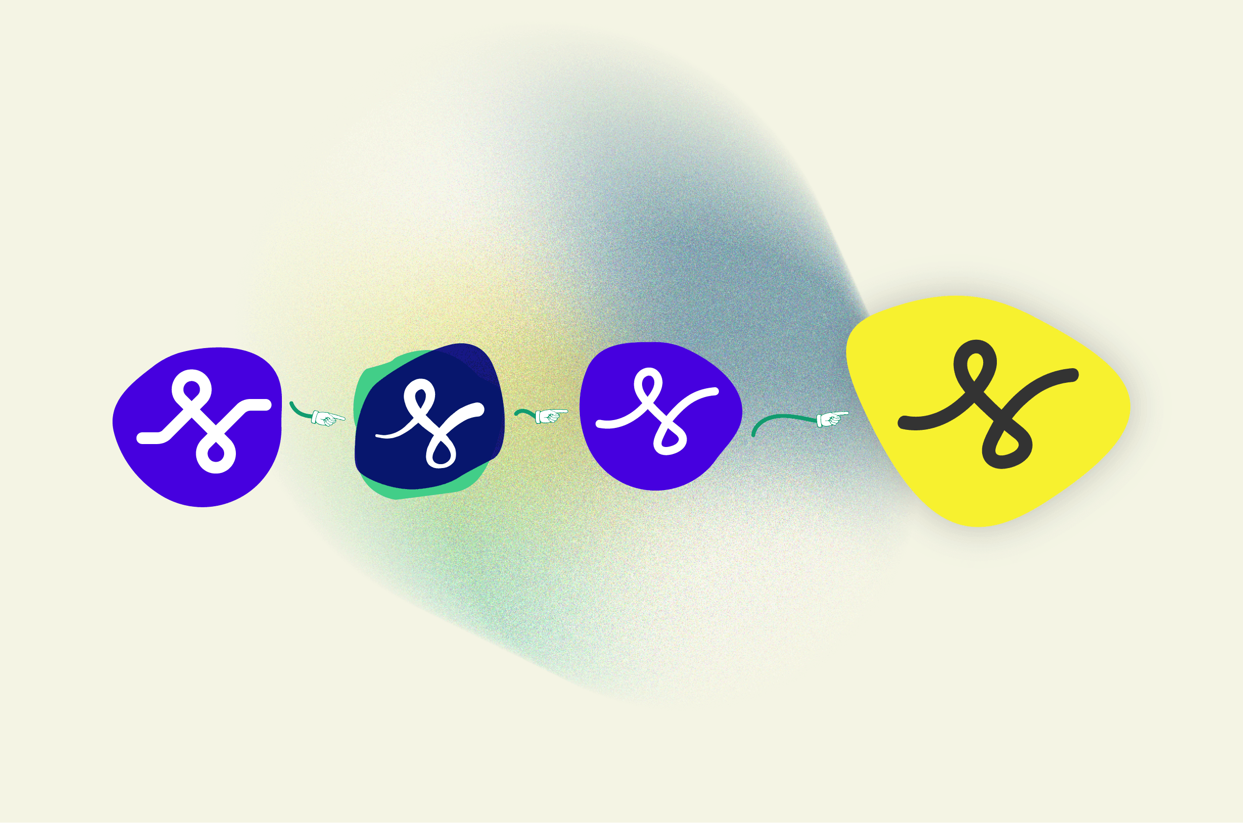 Four App Wireframe Screens