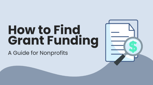 Illustrated cover featuring a visual showcasing a magnifying glass searching for money in a document. A Guide for Nonprofits.