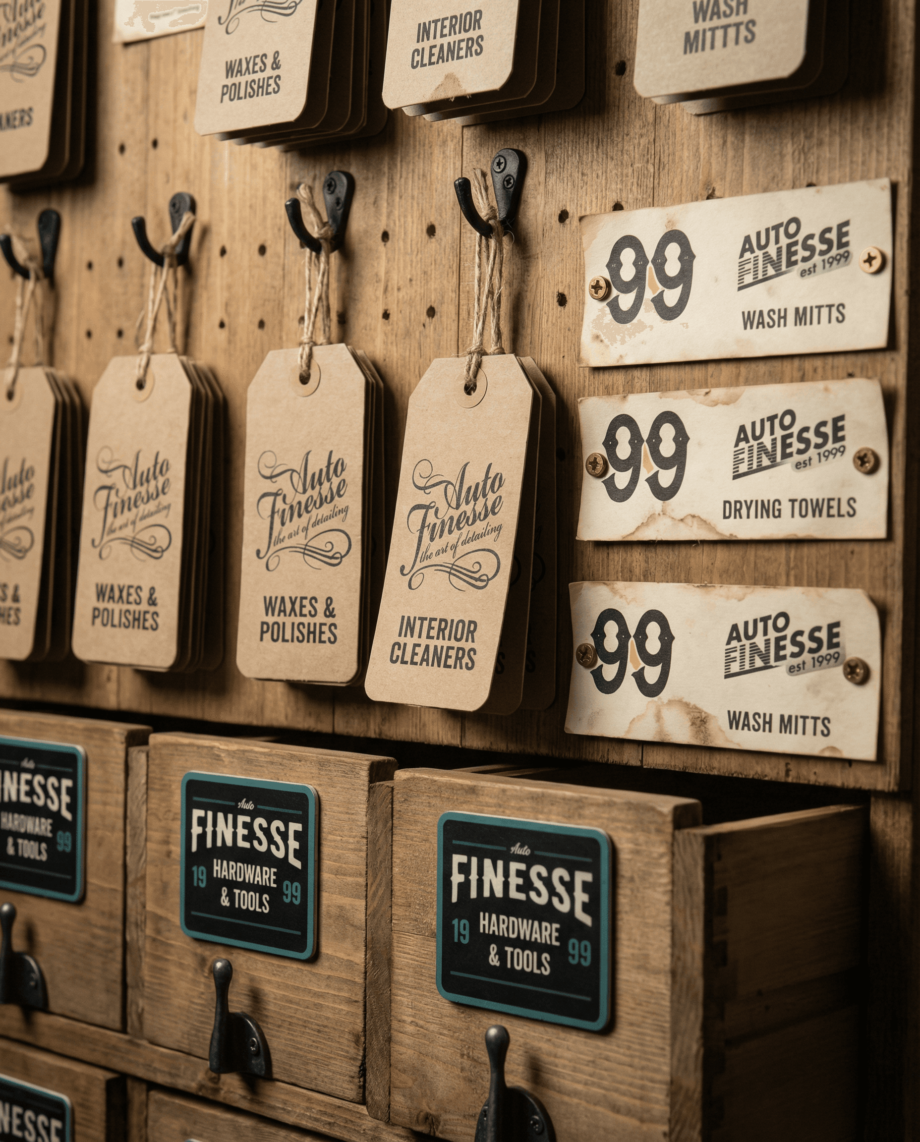 Streetside billboard with flyposters of the Batch.Works brand and illustrations