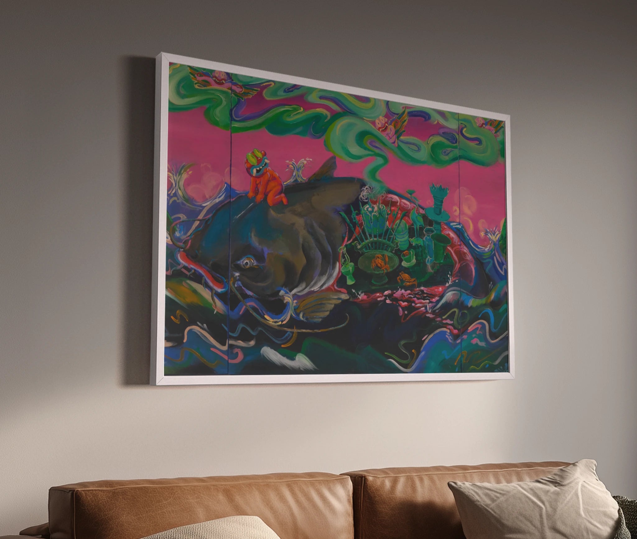 premium art poster and canvas prints, with originals available, from QART , of the artwork " Who Will Be Blessed? "