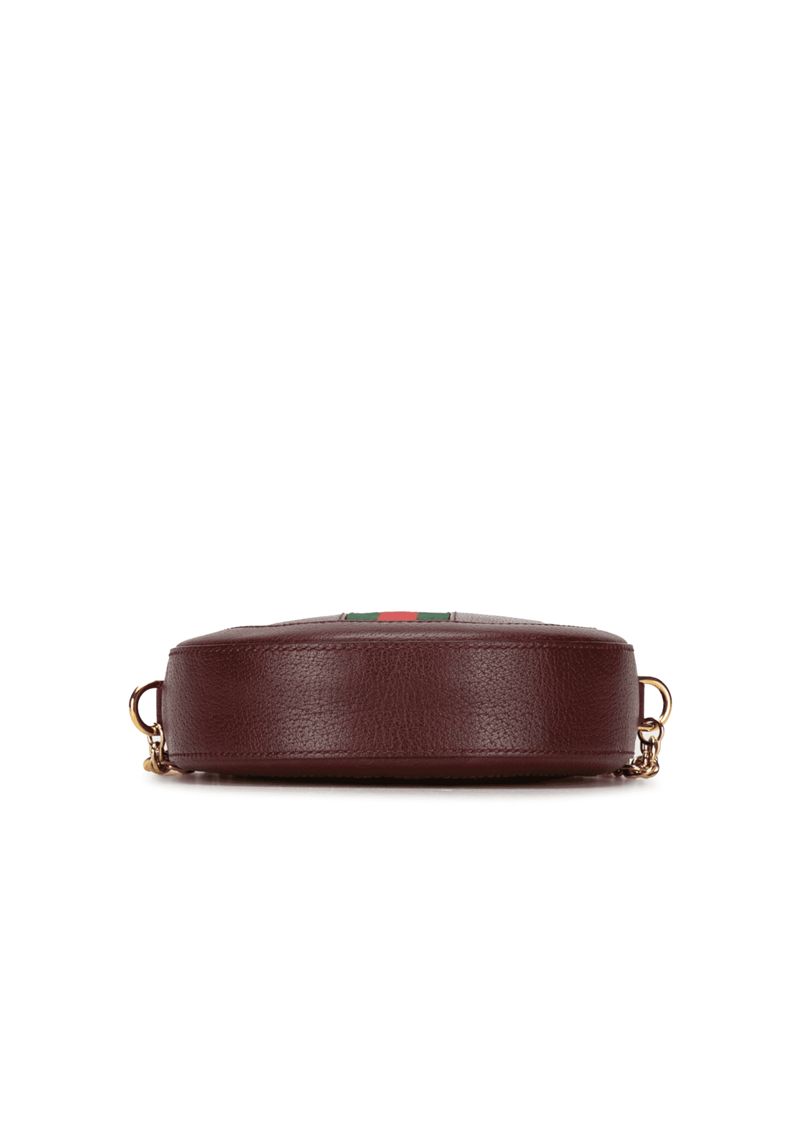 Gucci Mini Round Ophidia Leather Crossbody Bag