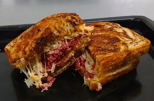food served on a white plate