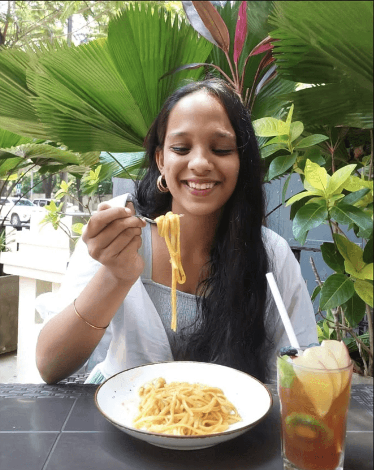 A bathtub on top of a small ice island