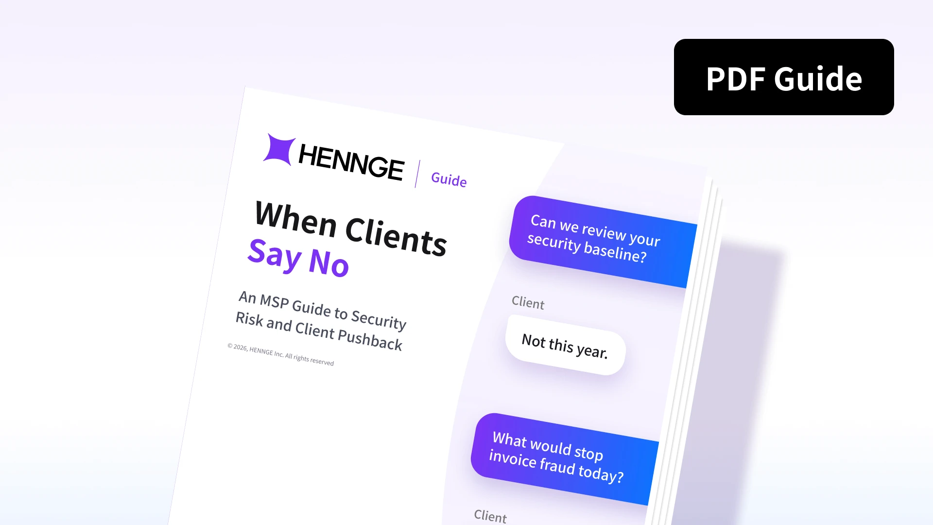 Cover graphic of HENNGE PDF guide titled The MSP Guide to Closing the Conditional Access Gap.
