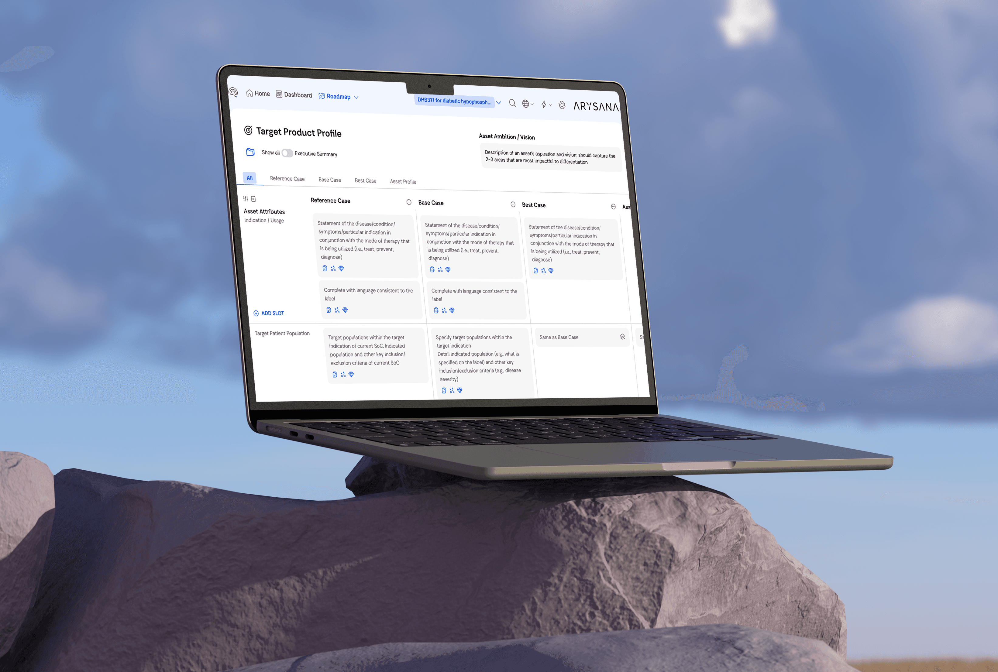 a string is attached to a blue object