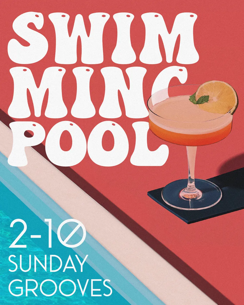 Swimming Pool party feed ad by anotho.io