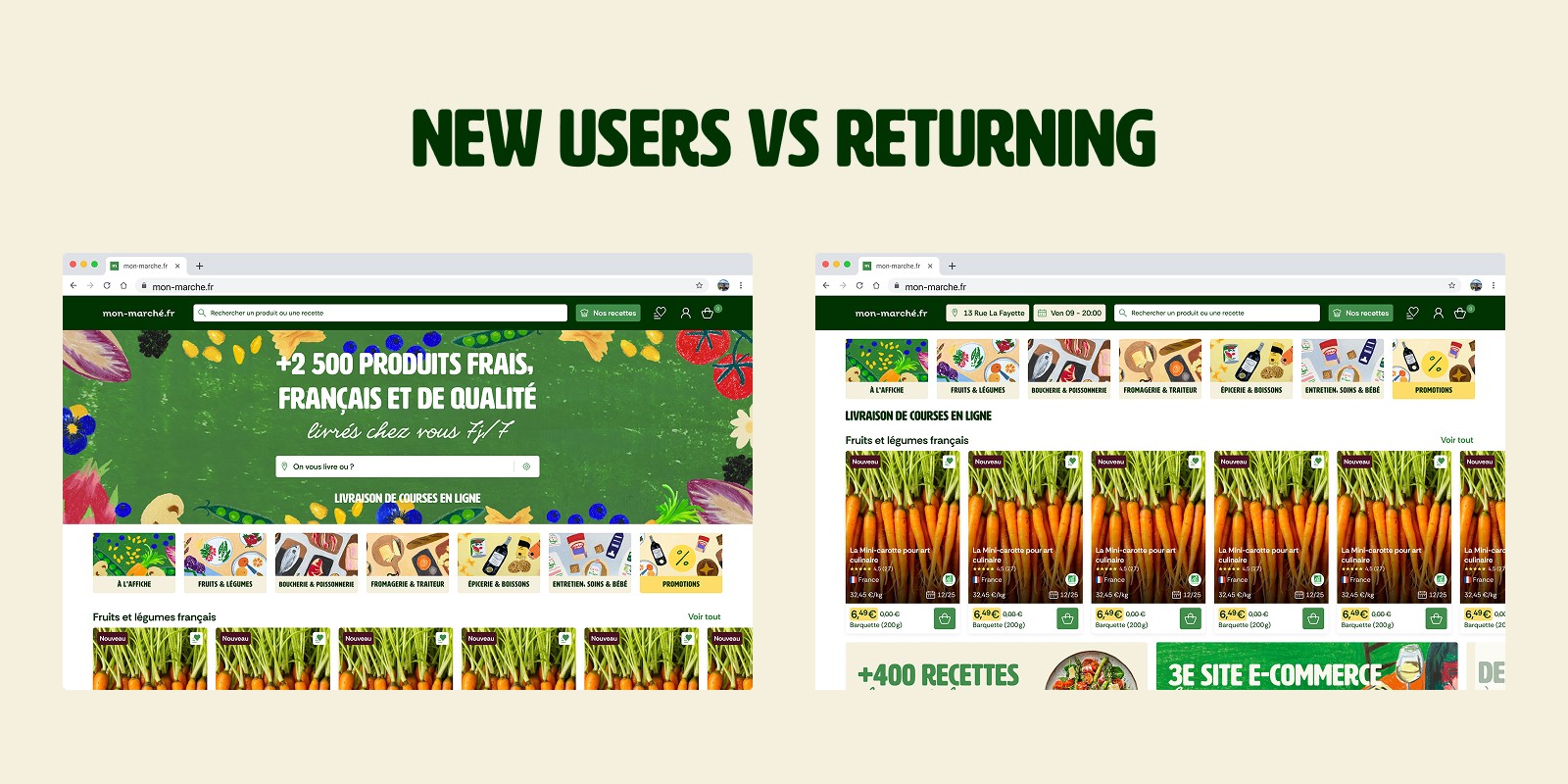 New users VS Returning