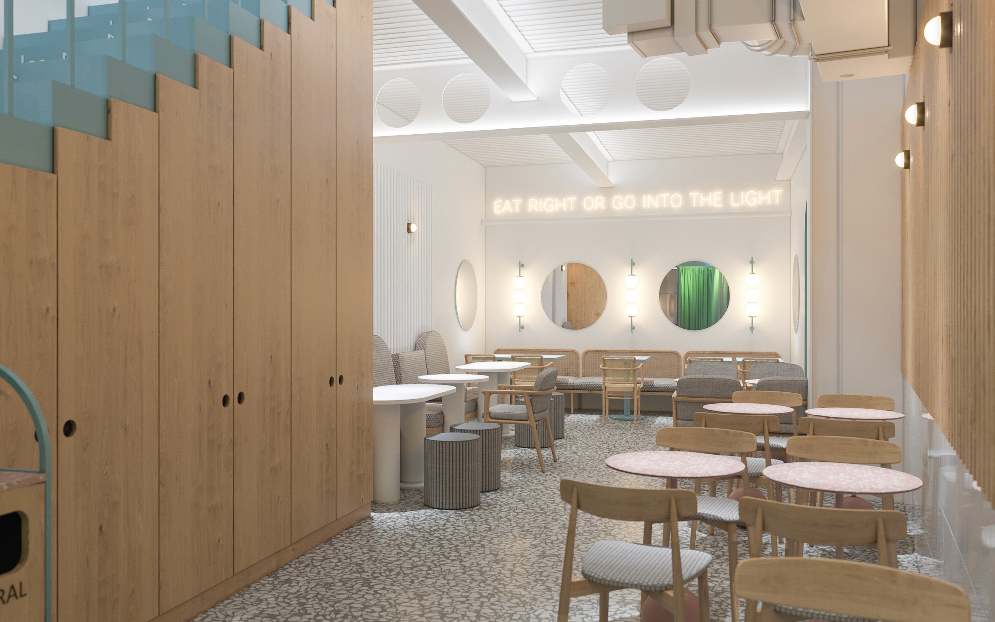 Modern building corner with dark glass windows