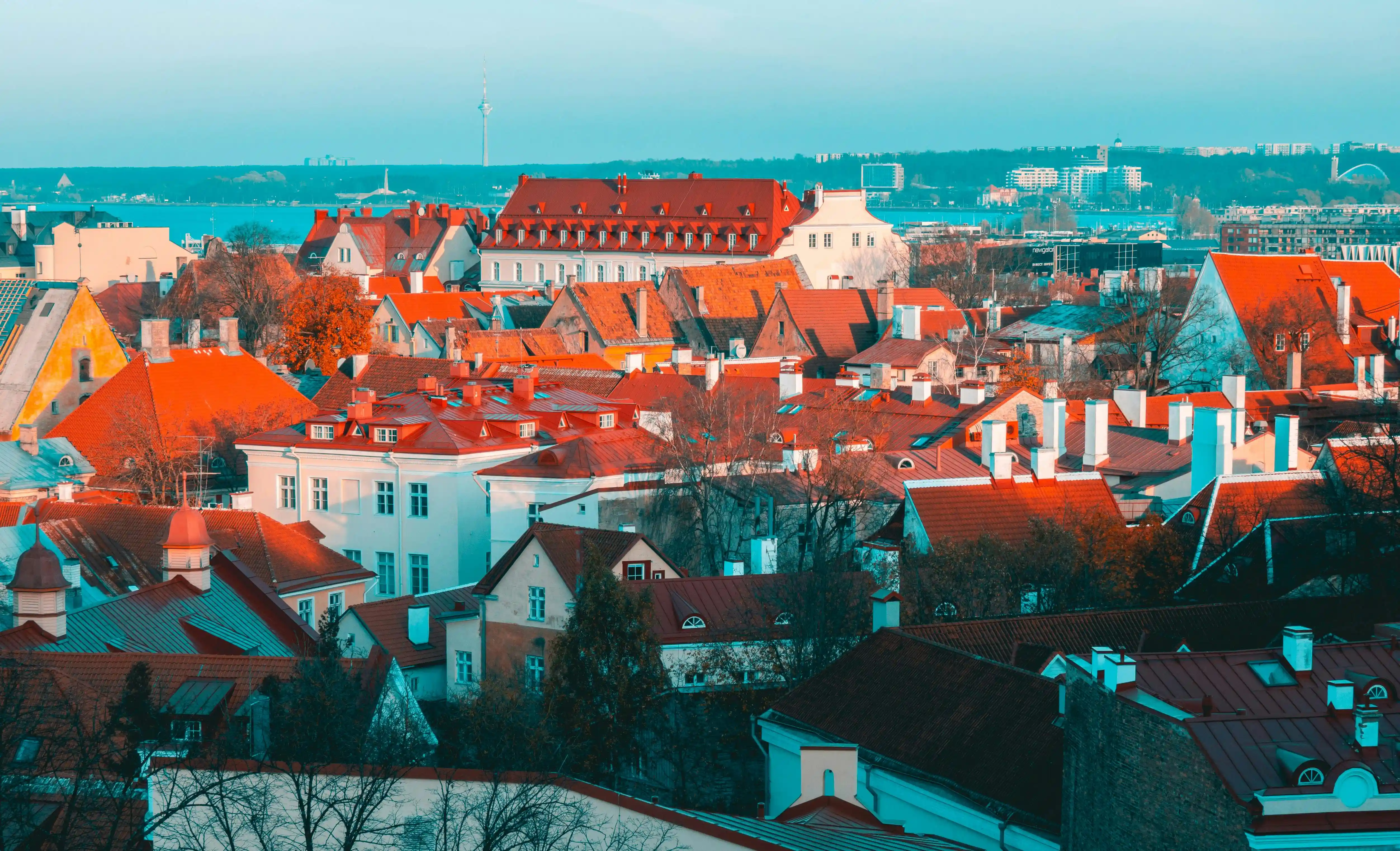 Estonya'nın başkenti Tallinn'in Harju İlçesi'ndeki evler