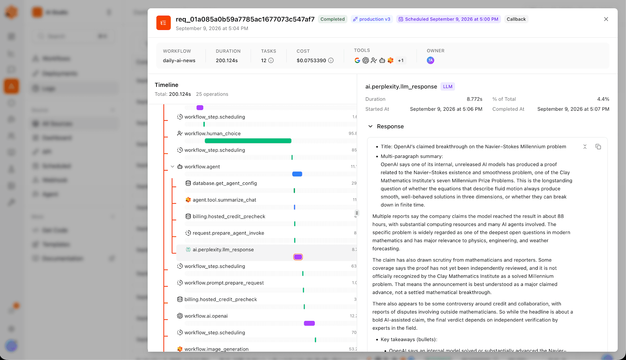 Fetch Hive request tracing logs