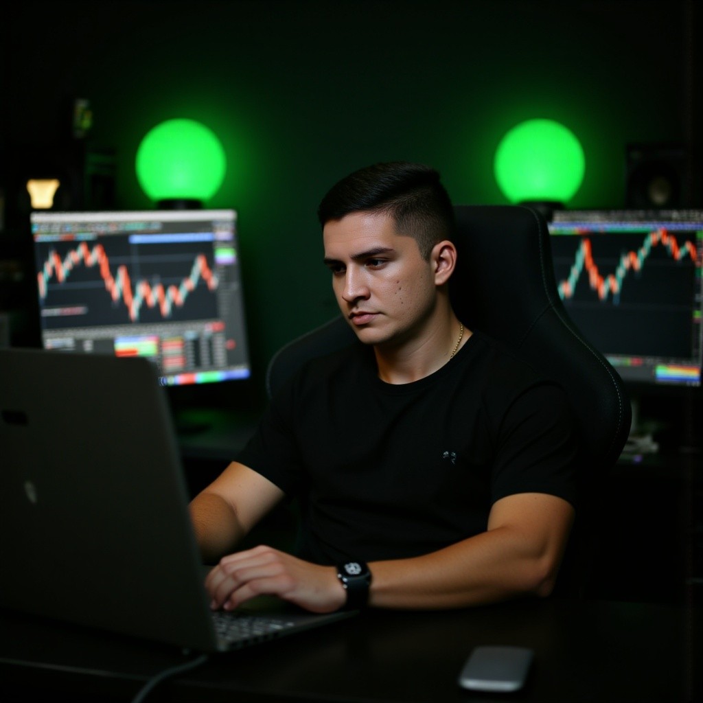Man Using Laptop