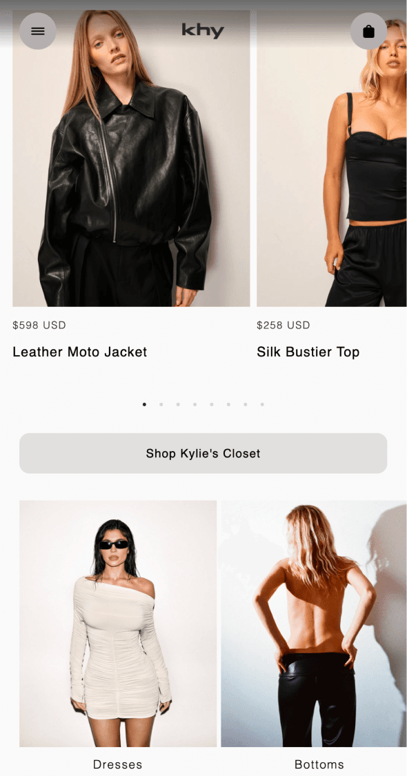 Mobile product grid supporting high-demand capsule browsing