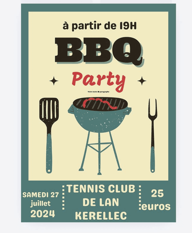 Barbecue tennis Trébeurden