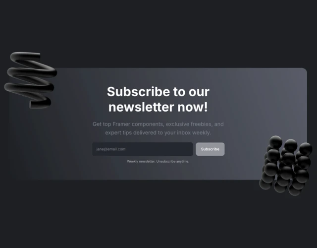 Framer Dark CTA Section - Frameblox UI