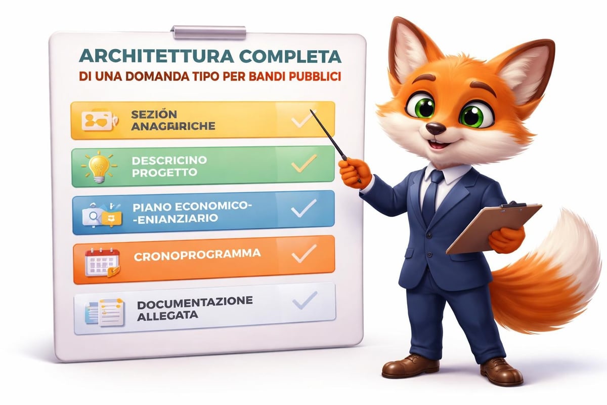 Struttura della domanda di finanza agevolata