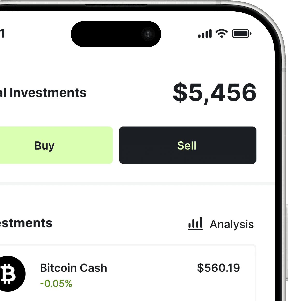 Vault Pay Mockup Investment Feature