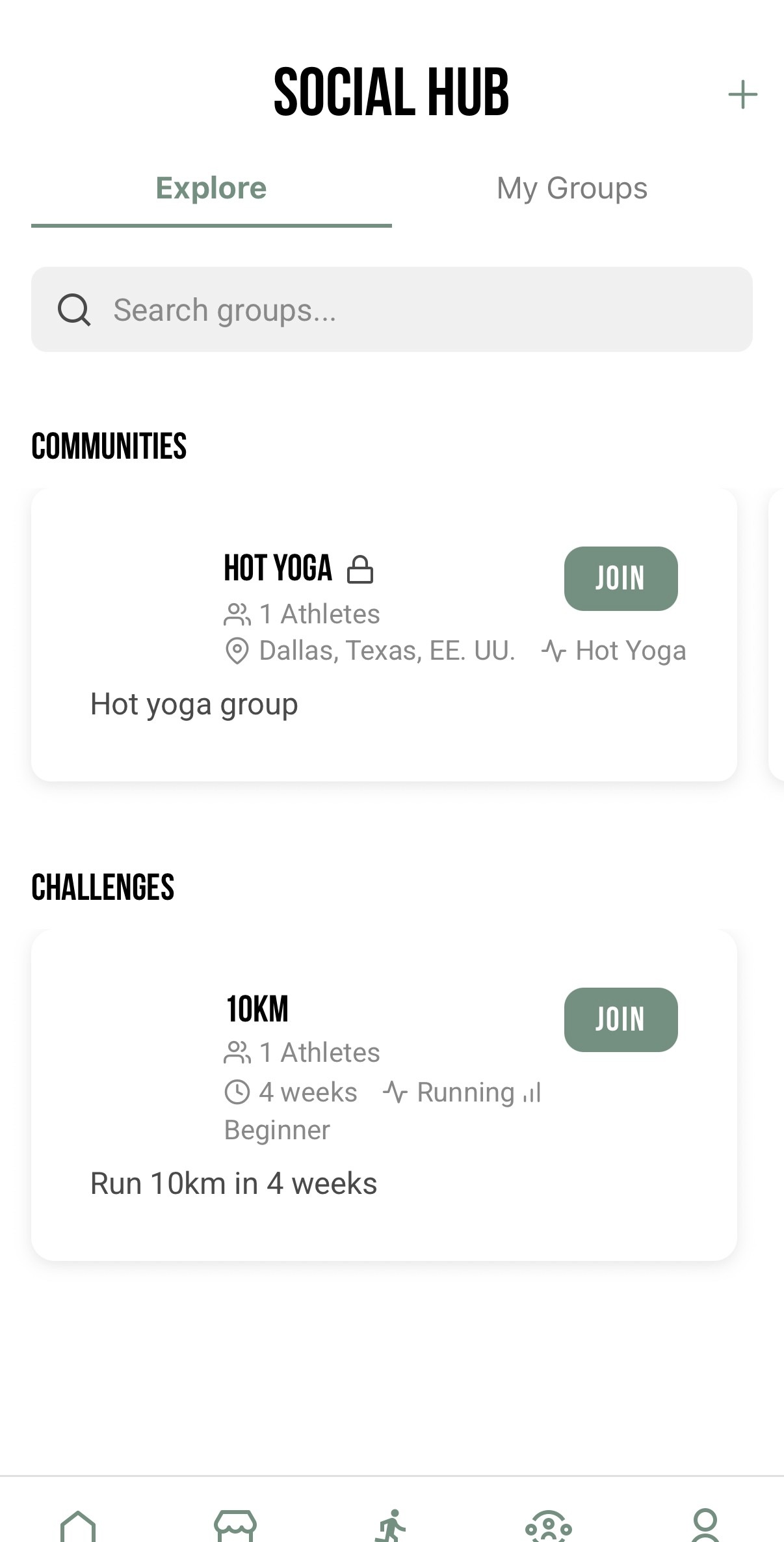 JOIN COMMUNITIES & CHALLENGES