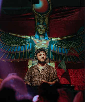 DJ playing in a club