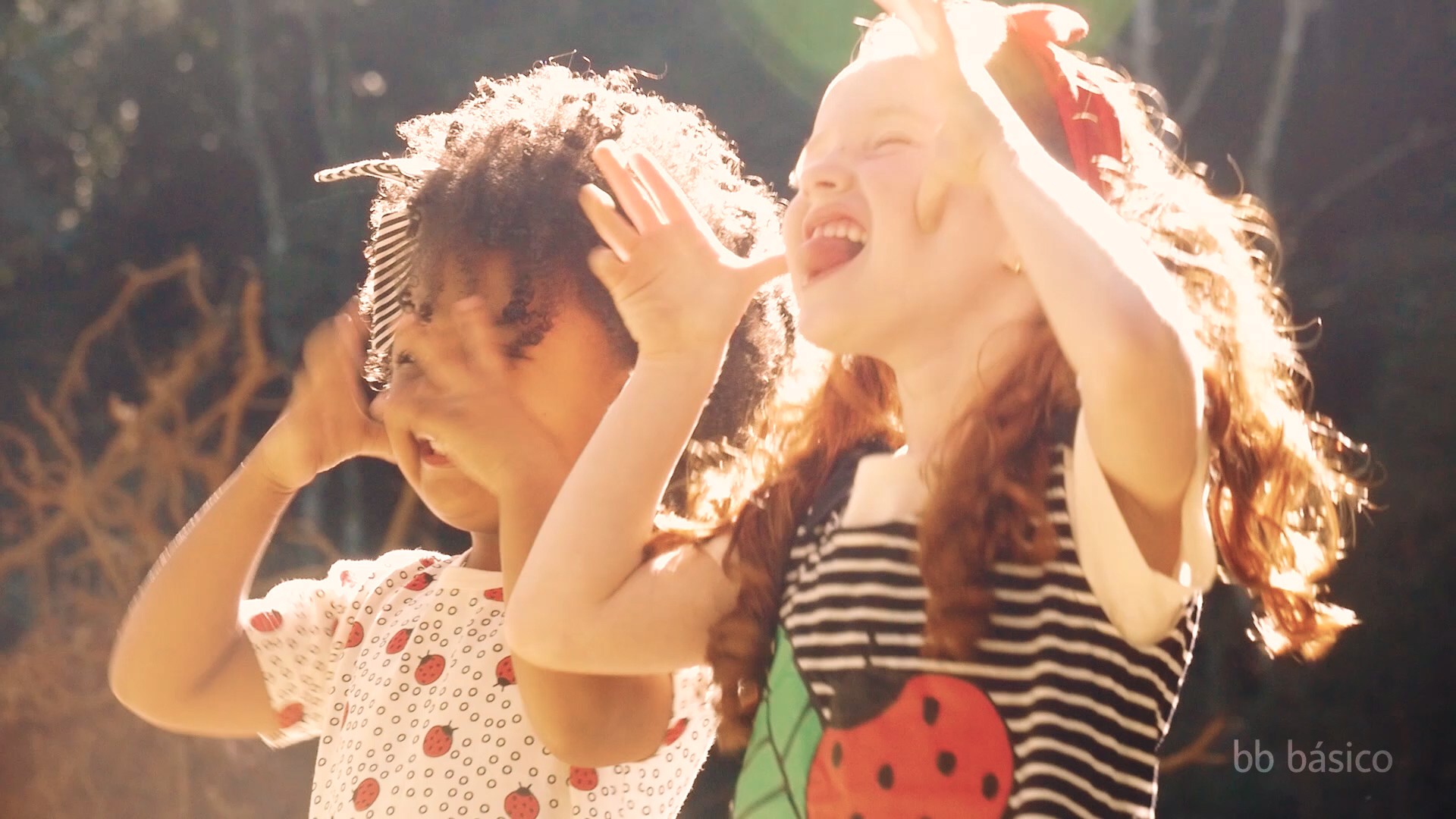 BB Básico editorial fashion film of two kids having fun