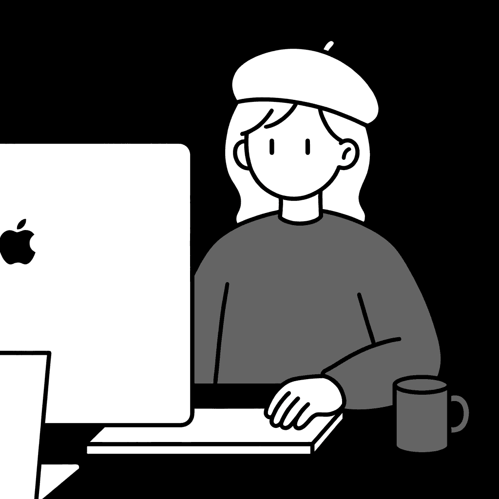 Woman with color palette