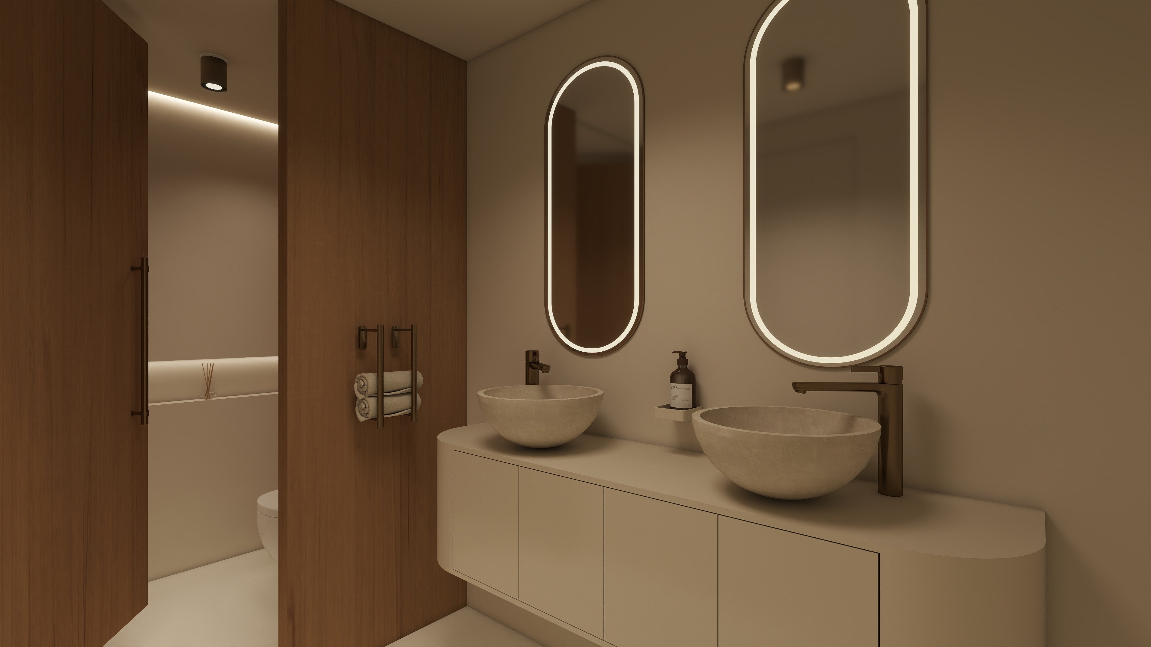 Ontwerp wasbak en toilet