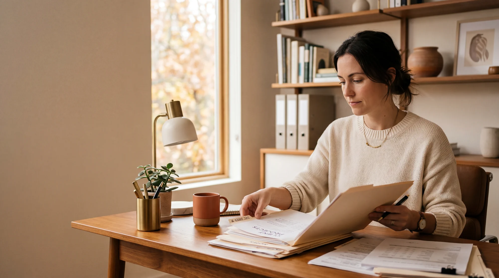 Small business owner organizing operations and finances after fast, unstructured growth