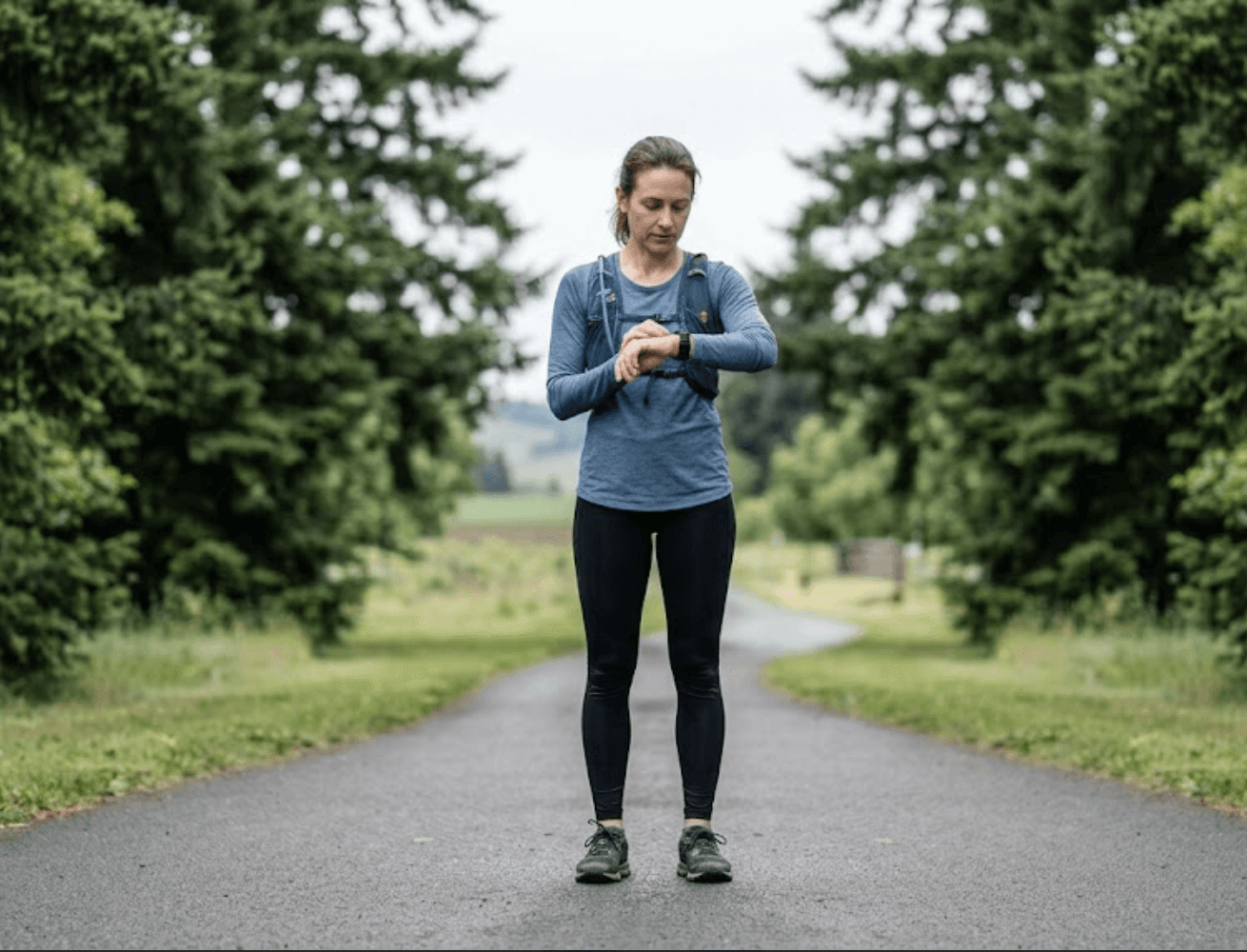 Hillsboro runner stops to check heart rate and time